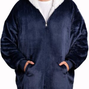 trekki Blanket Hoodie, Oversized Hoodie Blanket, Sherpa & Fleece Wearable Blanket Hoodies for Women & Men, Comfy & Fluffy Hooded Blankets, The Big Softy®