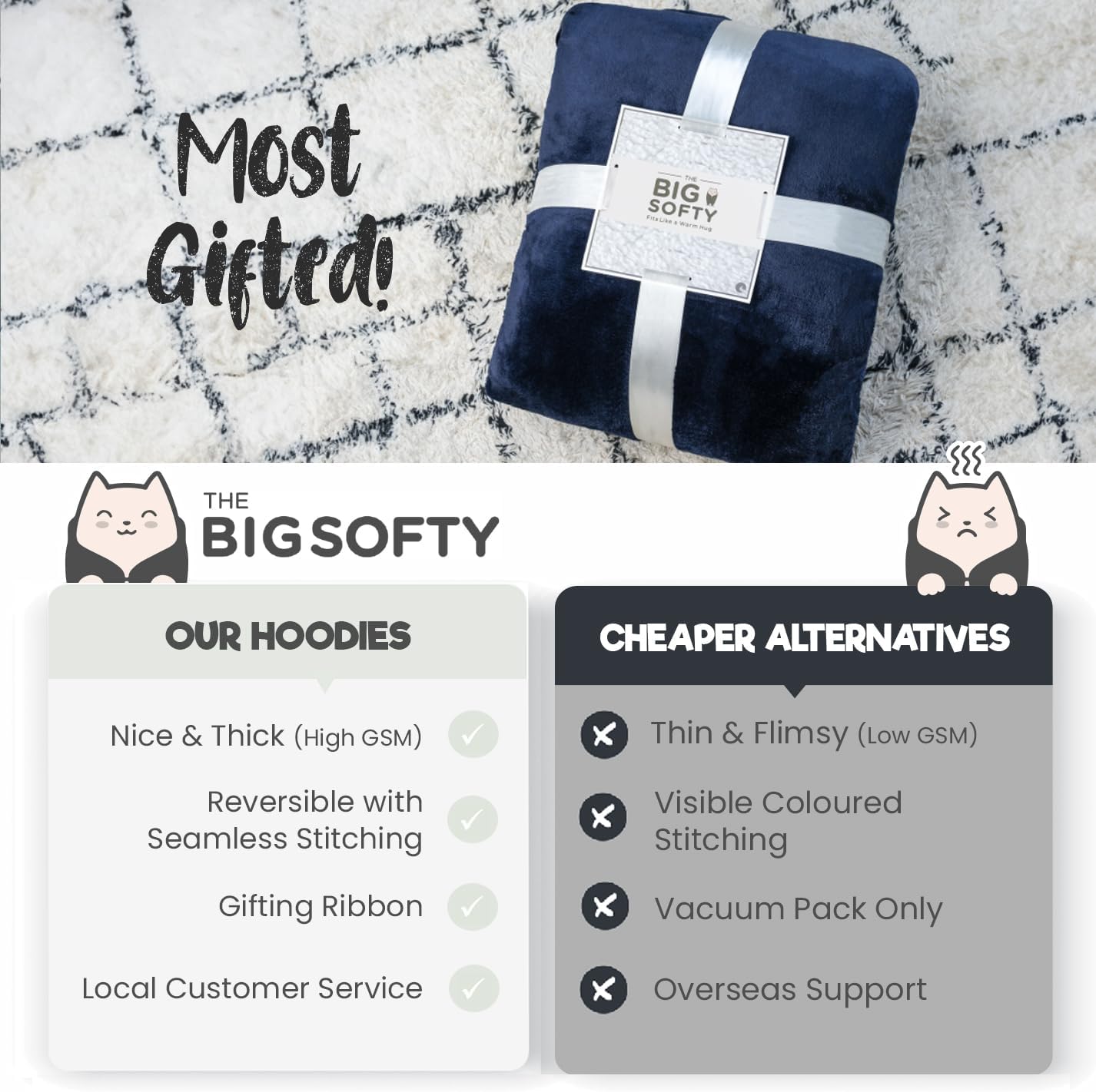 trekki Blanket Hoodie, Oversized Hoodie Blanket, Sherpa & Fleece Wearable Blanket Hoodies for Women & Men, Comfy & Fluffy Hooded Blankets, The Big Softy® - Image 6