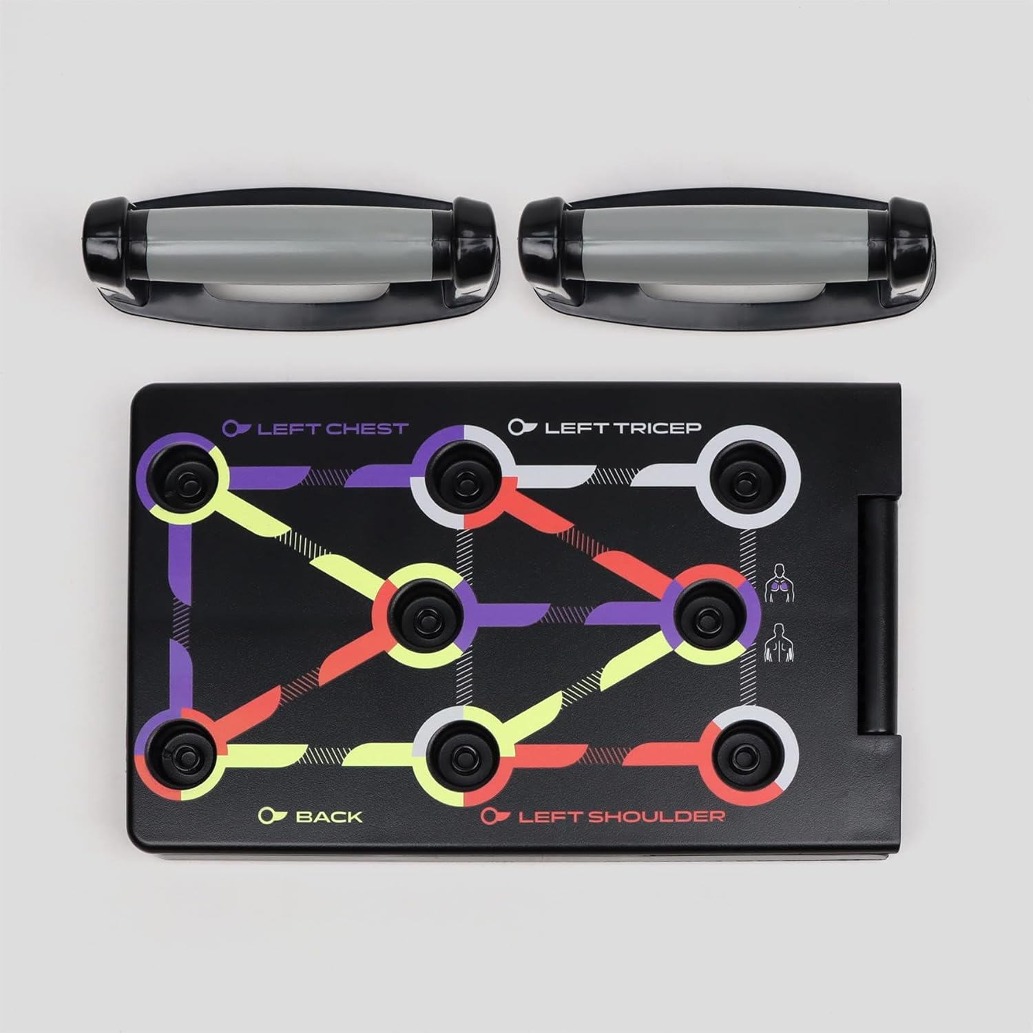 Phoenix Fitness Foldable Push Up Board - 12-in-1 Press Up Board with Handles & Workout Plan - Exercise Stand for Upper Body Workout for Men and Women - Strength Training Equipment for Home Gym - Image 8