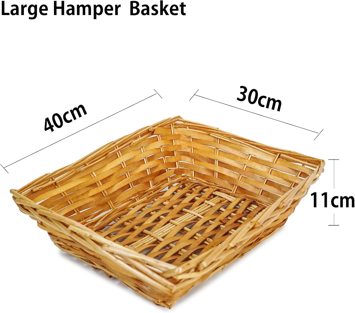 Create Your Own Gift Hamper Basket Kit – Wicker Hamper Box for Christmas, Birthday, Wedding, Easter – Empty Gift Baskets for DIY Presents and Hampers - Image 3