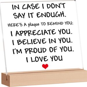 KAAYEE Valentines Gifts for Him & Her, Women Men Valentines Gifts, Valentine’s Gift for Husband Wife, Anniversary Acrylic Plaque Gift for Girlfriend & Boyfriend, Presents for Lover on Birthday