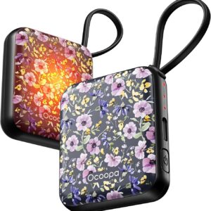 OCOOPA Hand Warmers Rechargeable 2 Pack, 7Hrs*2 Long Heat, 0.6″ Ultra Slim Fits Pocket Gloves, 3 Heat Levels, UL Certified Electric Handwarmer, Gifts for Christmas,Winter Essential,UT5 Nano