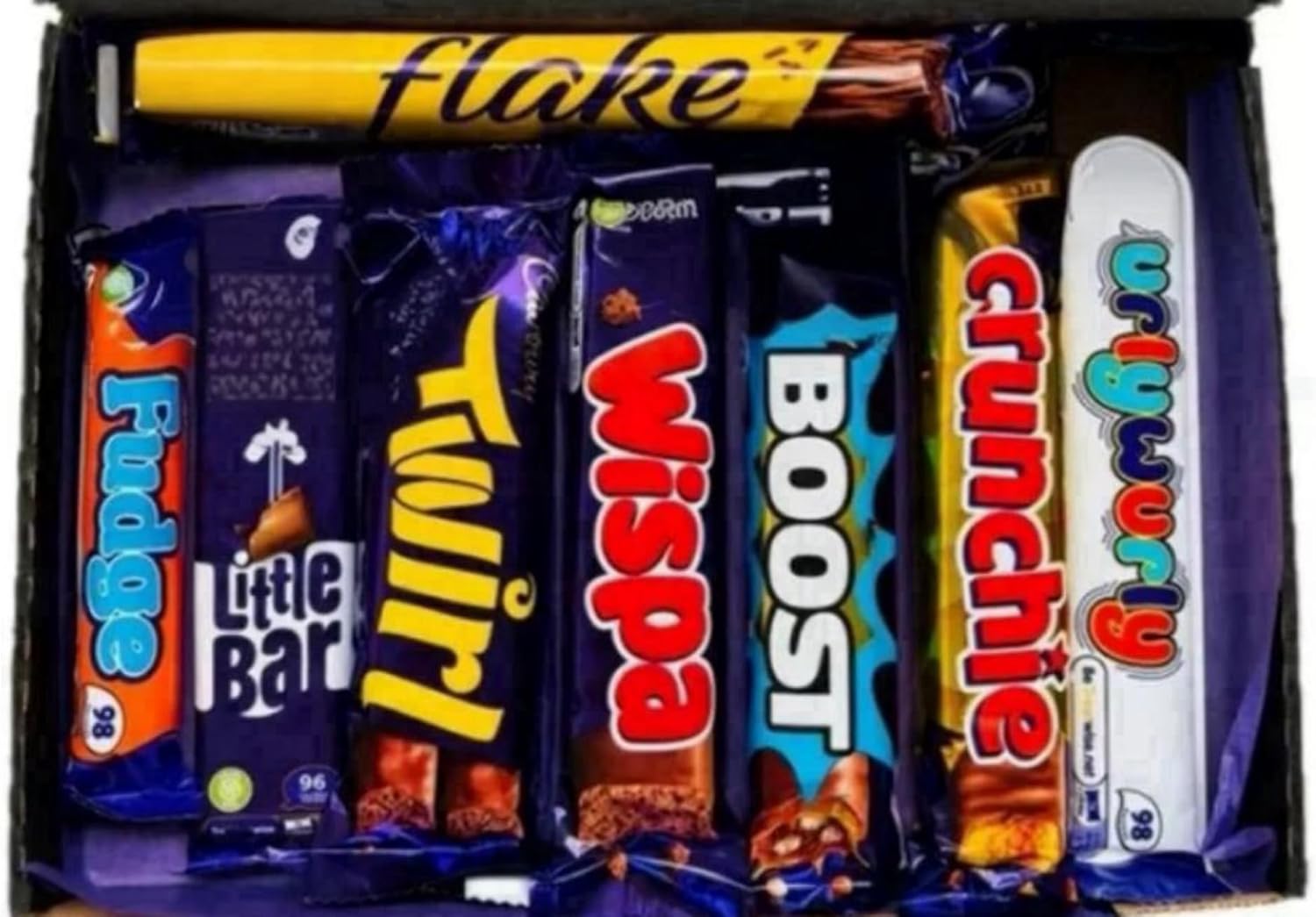 Happy Birthday Blue Chocolates Gift Present Hamper Sweet Box present 8 Full Size Bars No Multi Packets Candy 16th 21st 30th 50th 60th For Him - Image 3