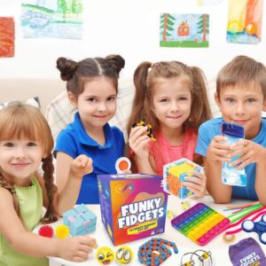 V B 2022 Upgraded 30 pcs Fidget Toys Pack – Sensory for Autism ADHD Includes Push Pop Bubble Toy, Simple Dimple, Infinity Cube Ideal Stress and Anxiety Relief, Multicolor