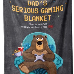 Dad Gifts for Valentines, Dad Birthday Gifts, Blanket Gift for Daddy from Daughter or Son, Daddy Present for Father’s Day, Fluffy Blanket for Father, 50 x 60 in