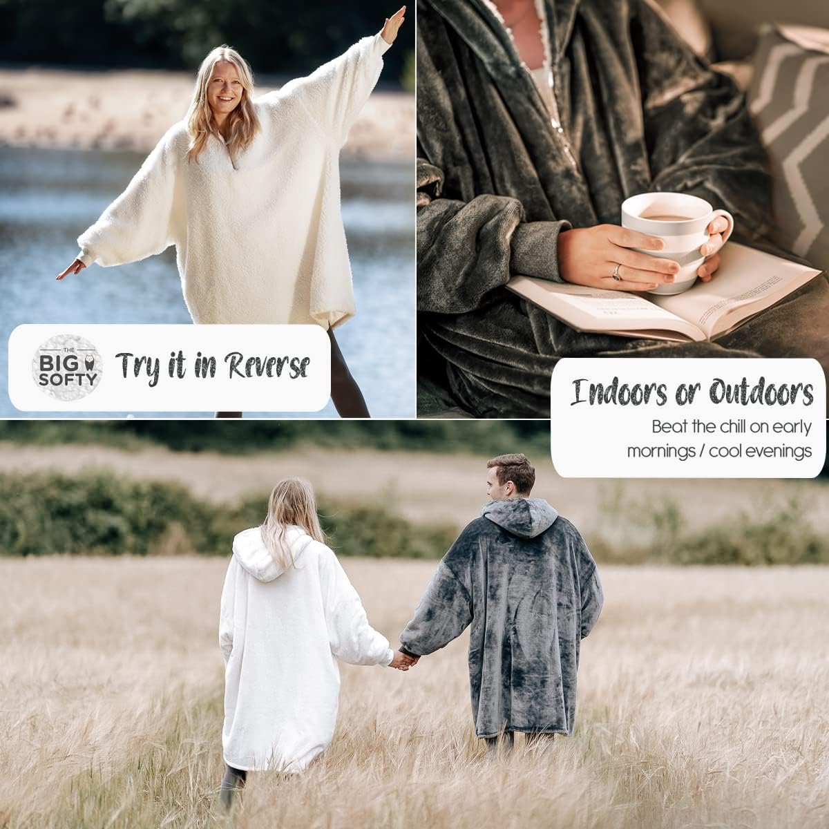 trekki Blanket Hoodie, Oversized Hoodie Blanket, Sherpa & Fleece Wearable Blanket Hoodies for Women & Men, Comfy & Fluffy Hooded Blankets, The Big Softy® - Image 5