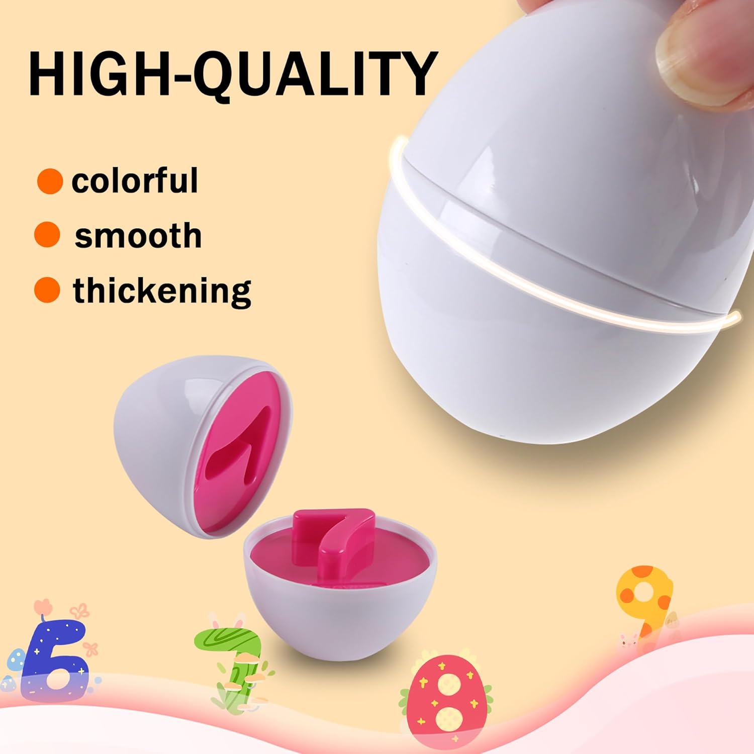 Rshuhx Easter Egg Toy Gifts for Kids Matching Eggs Sensory Colour & Number Easter Presents for Toddlers Recognition Sorting Toy Montessori Toys Educational Fine Motor Skill for 1 2 3 4 Years - Image 3