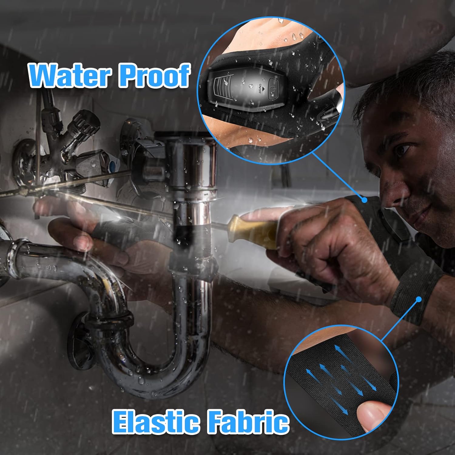 Hinshark Gifts for Men, LED Gloves with Lights for Fishing Gifts for Men, Valentines Gifts for Him, Birthday Gadgets Mens Gifts for Dad Men, Mens Valentines Gifts, Dad Gifts for Fathers Day - Image 7