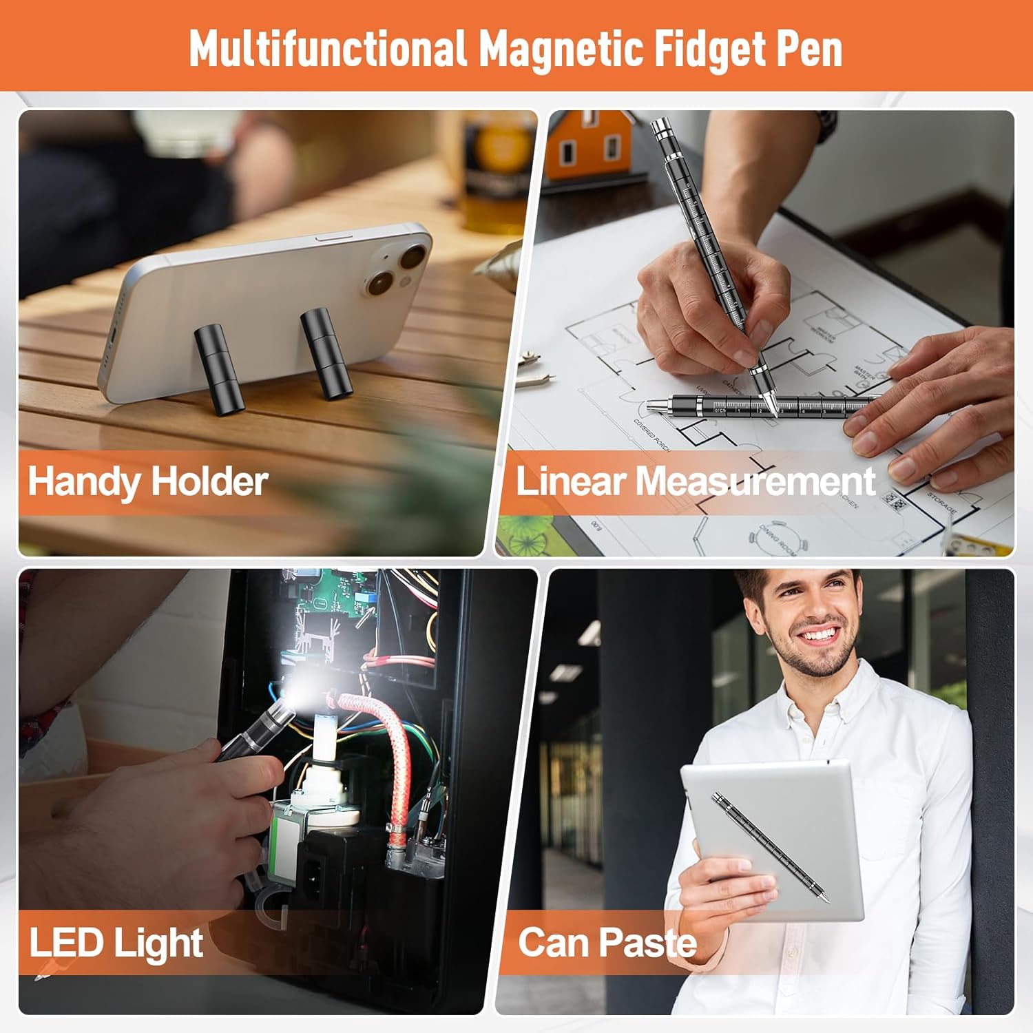 Dusor Gifts for Men, Magnetic Fidget Pen, Birthday Gift for Men Women, Presents for Mens Dad, Valentines Easter Gifts for Him/Her/Teenage/Boys/Kids - Image 6