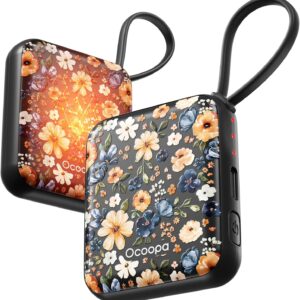 OCOOPA Hand Warmers Rechargeable 2 Pack, 7Hrs*2 Long Heat, 0.6″ Ultra Slim Fits Pocket Gloves, 3 Heat Levels, UL Certified Electric Handwarmer, Gifts for Christmas,Winter Essential,UT5 Nano