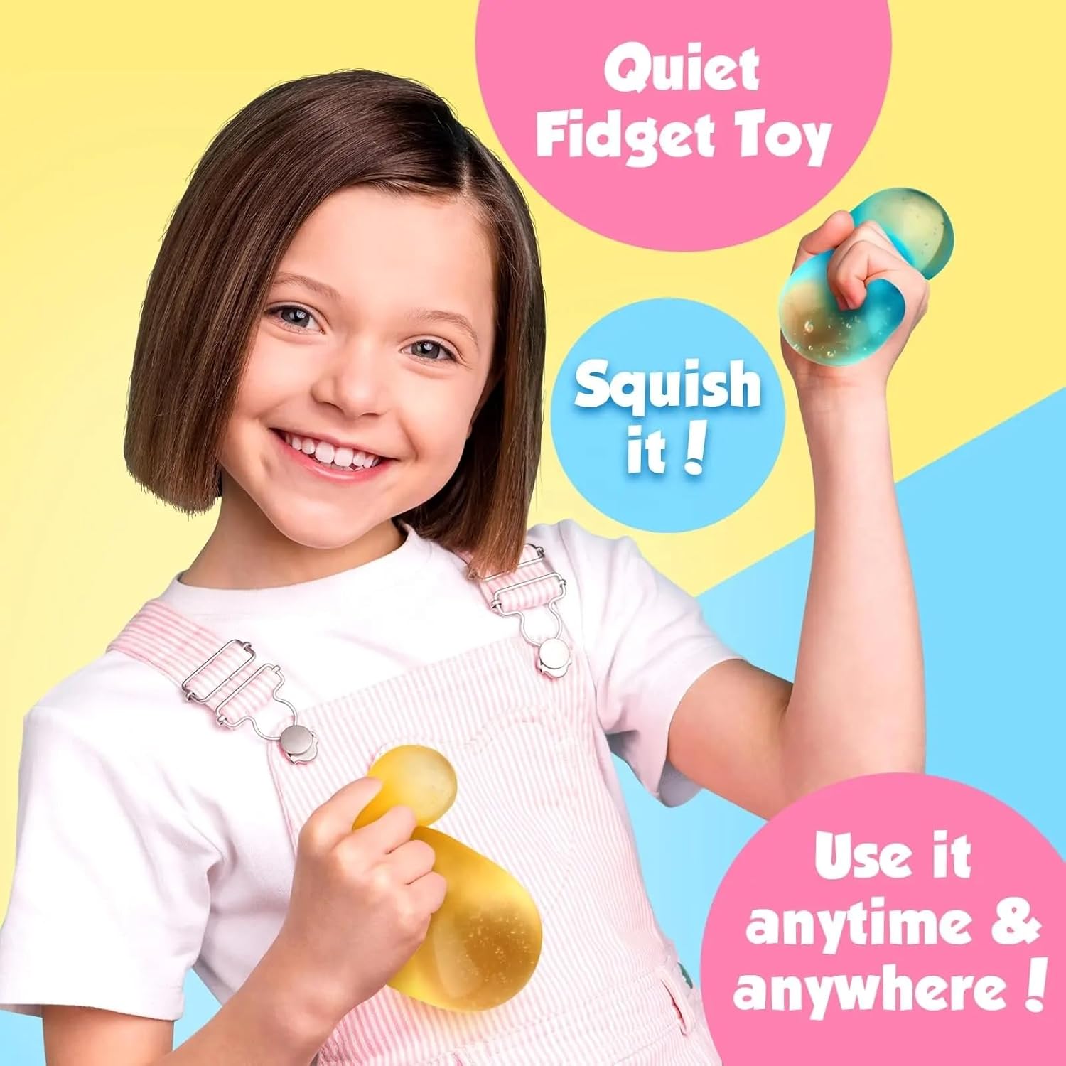 3PCS Squishy Easter Gifts - Sensory Stress Balls for Autism ADHD, Fidget Toys for Adults & Kids, Basket Stuffers squishy fidget toys - Image 3