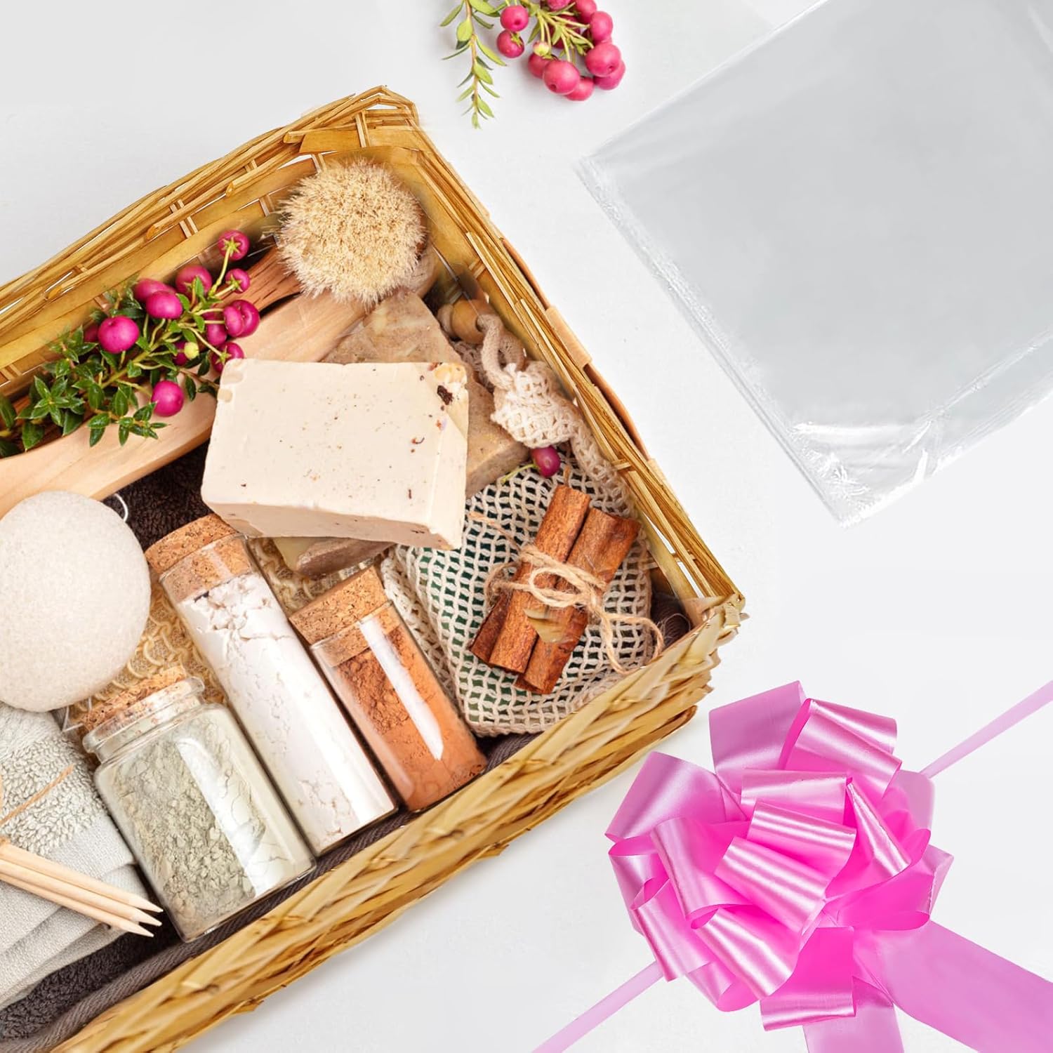 Create Your Own Gift Hamper Basket Kit – Wicker Hamper Box for Christmas, Birthday, Wedding, Easter – Empty Gift Baskets for DIY Presents and Hampers - Image 5