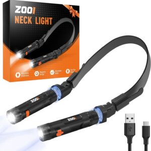 ZOOI Gifts for Men, Reading Neck Light with Magnetic Removable Lamp, Valentines Gifts for Him Multi Tool Gadgets for Men, Mens Gifts for Dad Birthday Presents for Dad Neck Lights for Reading at Night