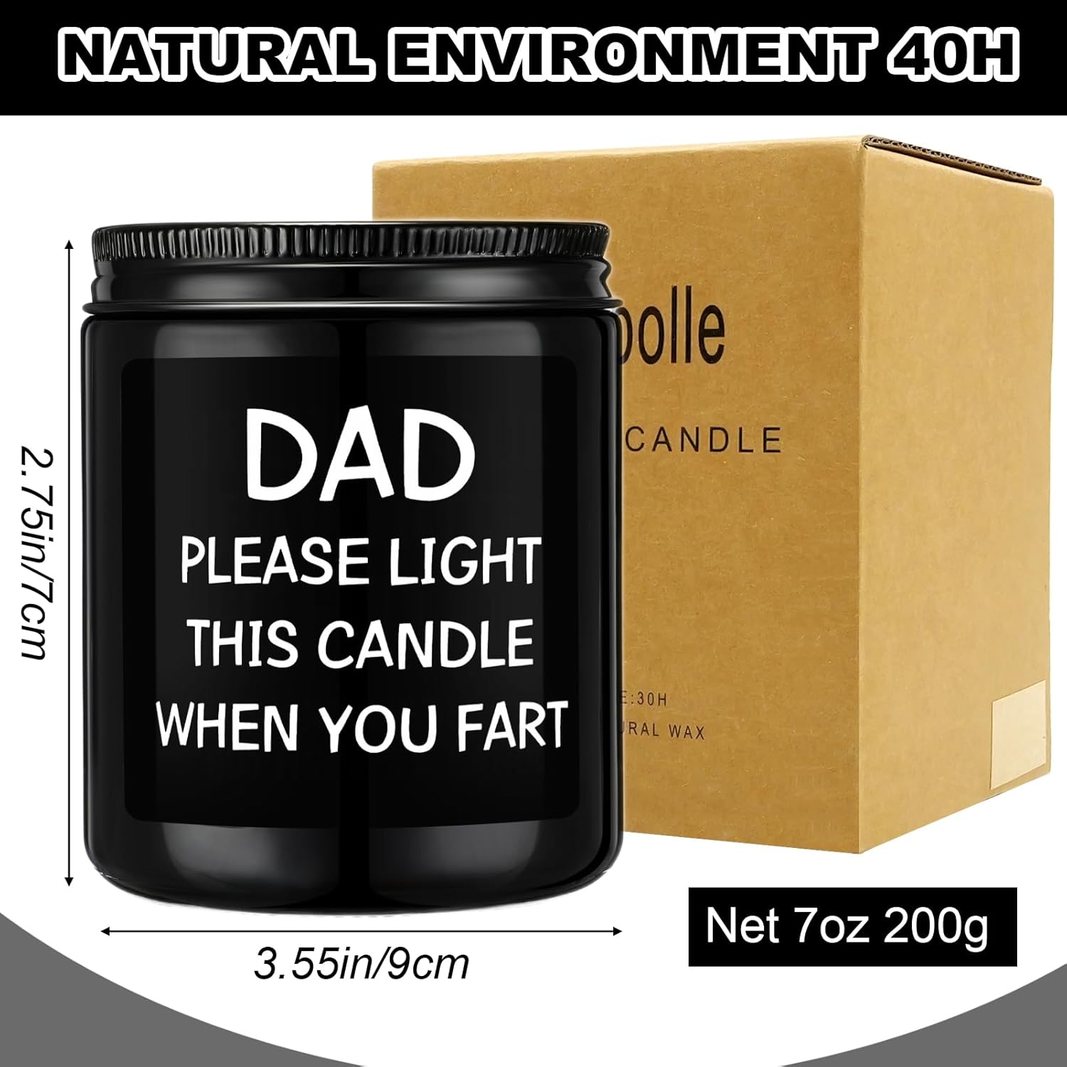 Gifts for Dad from Daughter,Son-Fathers Day Gift, Funny Birthday Gift for Dad,Christmas Presents for Daddy Scented Candles Present Fathers Day - Image 5