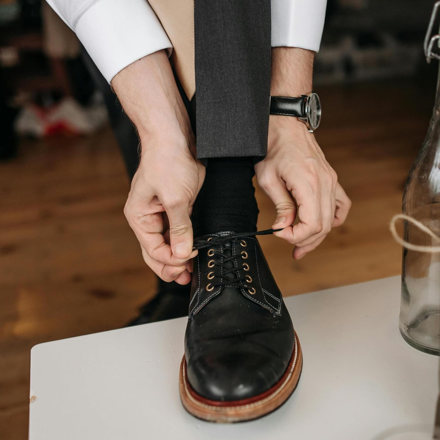 Jeasona Funny Socks Men 9-11 Black Cotton Non-slip Funny Gifts for Men - Image 3