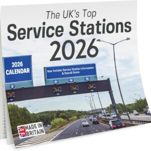 Funny Calendar 2026 – Service Station & Motorway Wall Calendar UK – Quirky Dull Man Style Novelty Gift, Funny Gifts for Men, Birthday Gift Idea or Fathers Day Present