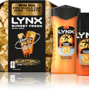 Lynx Gift Set Sunset Fresh Win Big with a body wash and body spray for a chance to win FIFA World Cup 2026™ tickets 2 piece