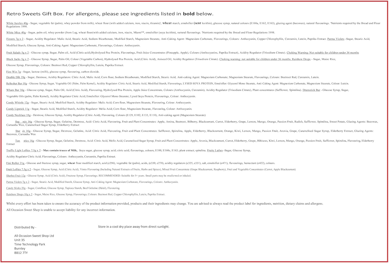 Retro Sweets Gift Box: Candy Striped Old Fashioned Sweets Selection Hamper: Birthday Present for Him & Her, Men, Women, Boys, Girls - Image 2