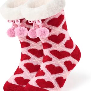 Jeasona Slipper Socks with Grippers for Women Size 2.5-9 Non-slip Gifts for Wife Daughter Granddaughter Girlfriend on Christmas