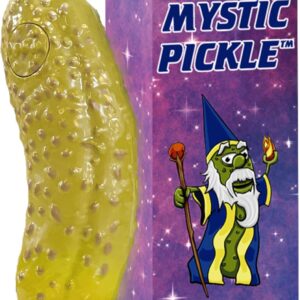 Mystic Pickle – Magic Fortune Teller with +100 Witty Responses – Unveiling The Briny Secrets of The Universe – Endless Entertainment with Friends, Family, Classroom Students – Best Novelty Gag Gift!