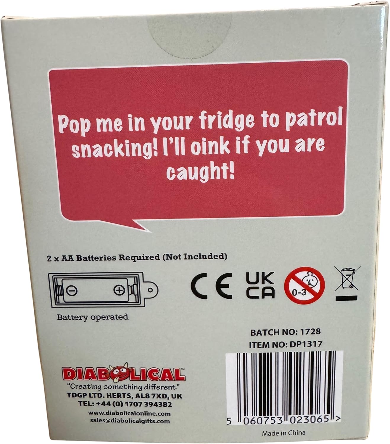 Diabolical DP1317 Diet Pig - Funny Gifts for Women, Novelty Kitchen Gadgets for Home, Gag Gifts Secret Santa for Work Colleagues, Presents for Foodies, Funny Chef Gifts - Image 5