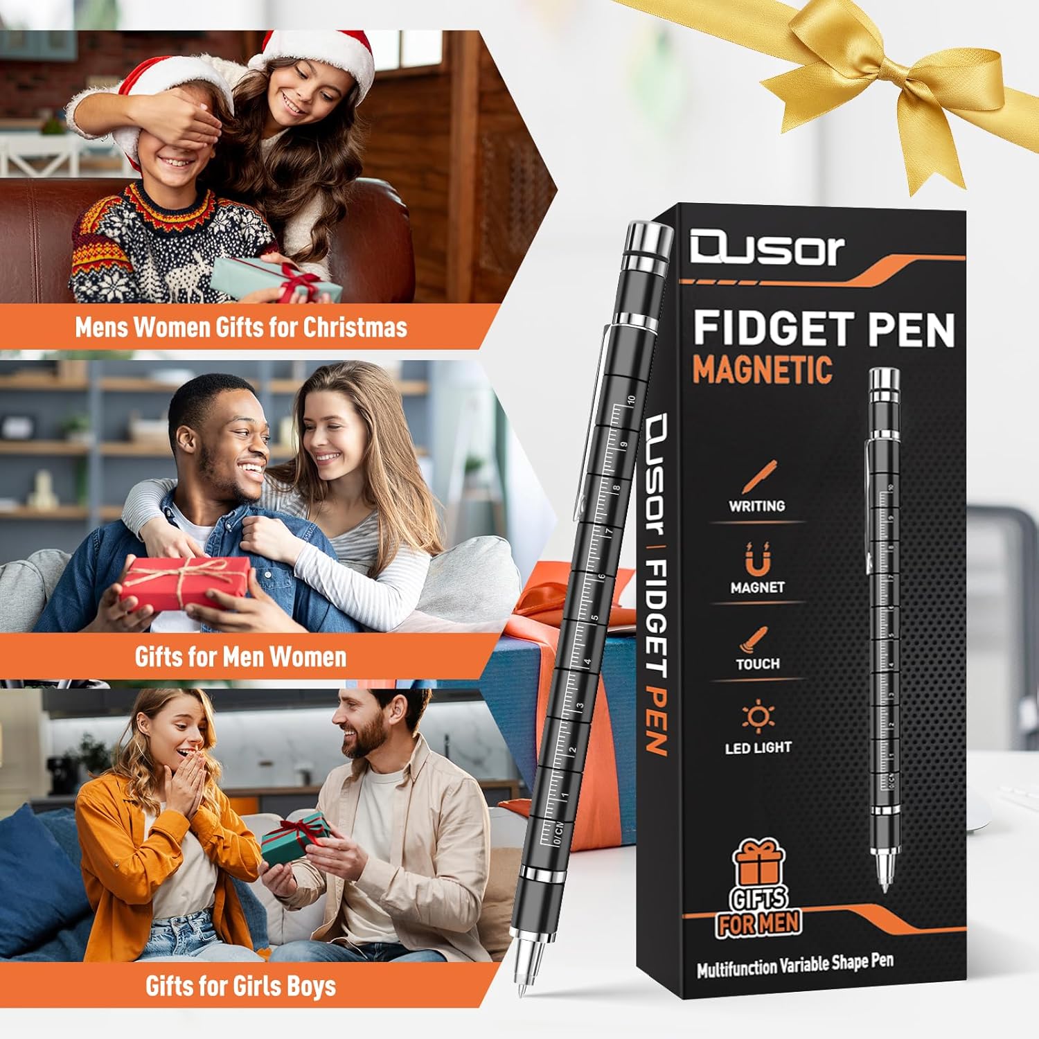 Dusor Gifts for Men, Magnetic Fidget Pen, Birthday Gift for Men Women, Presents for Mens Dad, Valentines Easter Gifts for Him/Her/Teenage/Boys/Kids - Image 2