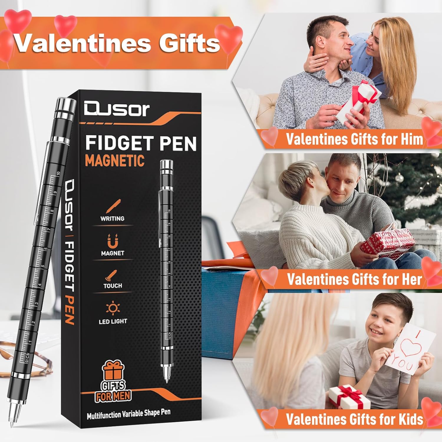 Dusor Gifts for Men, Magnetic Fidget Pen, Birthday Gift for Men Women, Presents for Mens Dad, Valentines Easter Gifts for Him/Her/Teenage/Boys/Kids - Image 8