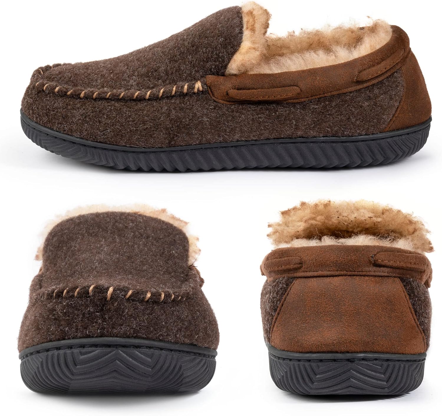 RockDove Men's Hearthfire Memory Foam Moc Slipper - Image 4