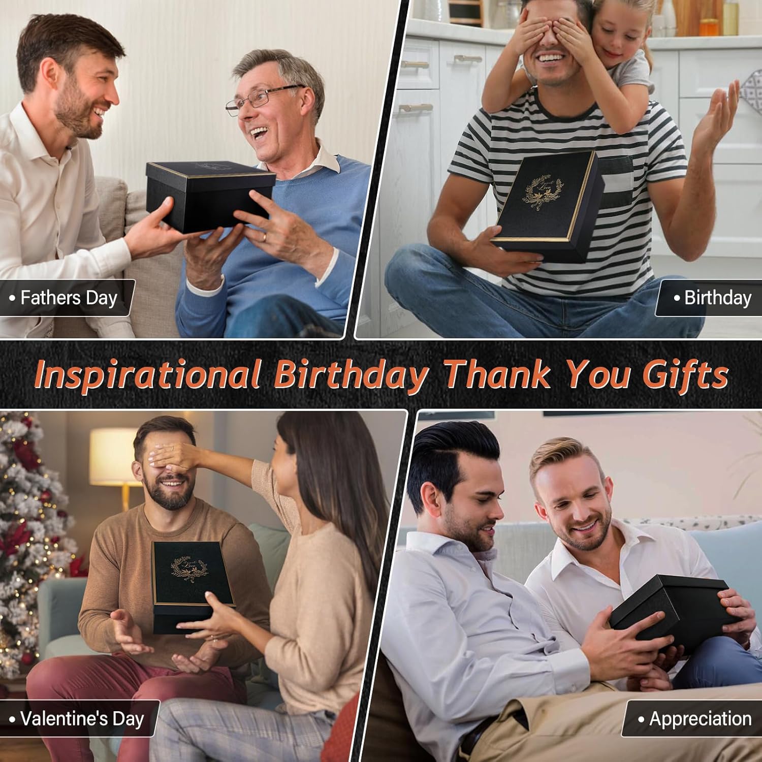 Birthday Thank You Gifts for Men, Sometimes You Forget You're Awesome - 14oz Unique Black Ceramic Inspirational Coffee Mug with Gold Print, Christmas Presents for Friends Husband Employee, Gift Boxed - Image 7