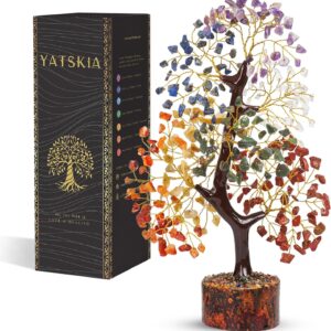Yatskia 7 Chakra Tree Of Life, Crystal And Gemstones, Birthday Gifts For Women, Decorative Home Accessories, Living Room Decor, Crystal Gifts For Women