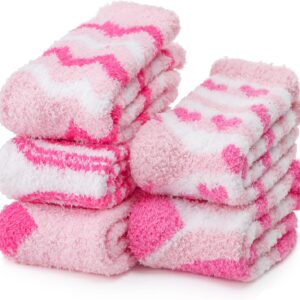 EBMORE Womens Fluffy Fuzzy Socks Slipper Bed Comfy Soft Cabin Fleece Cosy Stocking Fillers Plush Winter Christmas Mum Mothers Day Gifts for Ladies