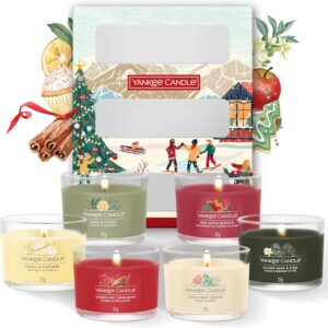 Yankee Candle Christmas Scented Candles Gift Set | 6 Mini Filled Votive Candles | Après Ski Collection | Perfect Christmas Gifts for Women