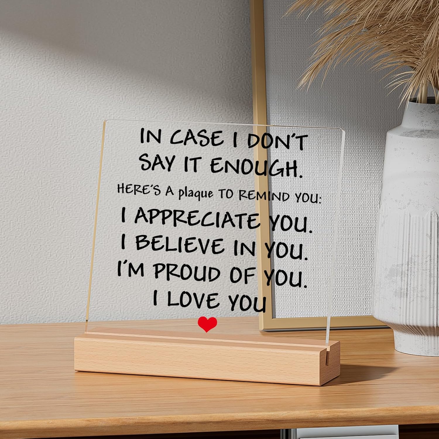 KAAYEE Valentines Gifts for Him & Her, Women Men Valentines Gifts, Valentine’s Gift for Husband Wife, Anniversary Acrylic Plaque Gift for Girlfriend & Boyfriend, Presents for Lover on Birthday - Image 9