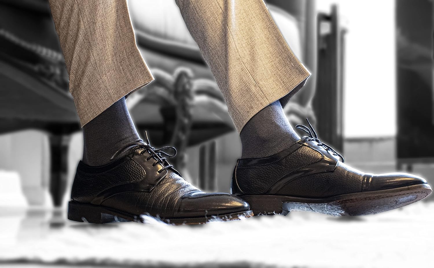 PHORPI Mens Bamboo Socks - Soft Top Anti Sweat Multicolour, 4 Pair 6-11 Multipack for Men's - Image 6