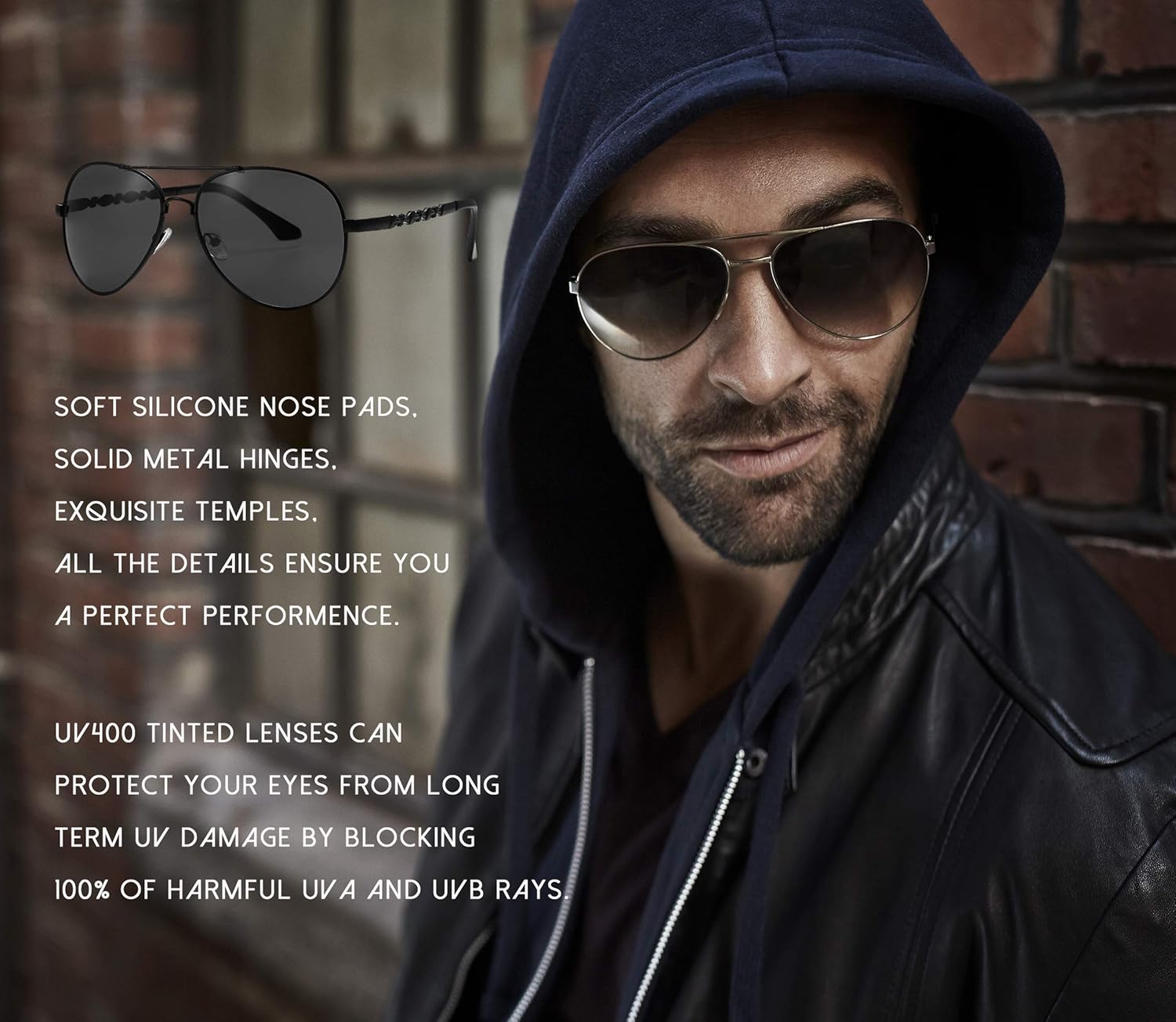 BSTcentelha Men Gift Set Wrist Watch Belt Keychain Sunglasses Mens Gift Father's Day Valentine's Day Gift Wedding Christmas Boyfriend Gift Set - Image 3