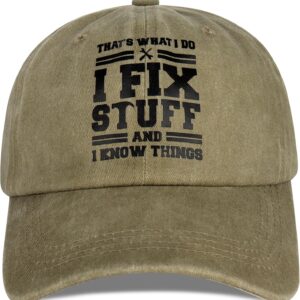 Jeasona Baseball Cap for Men Cotton One Size with Print Funny Letters