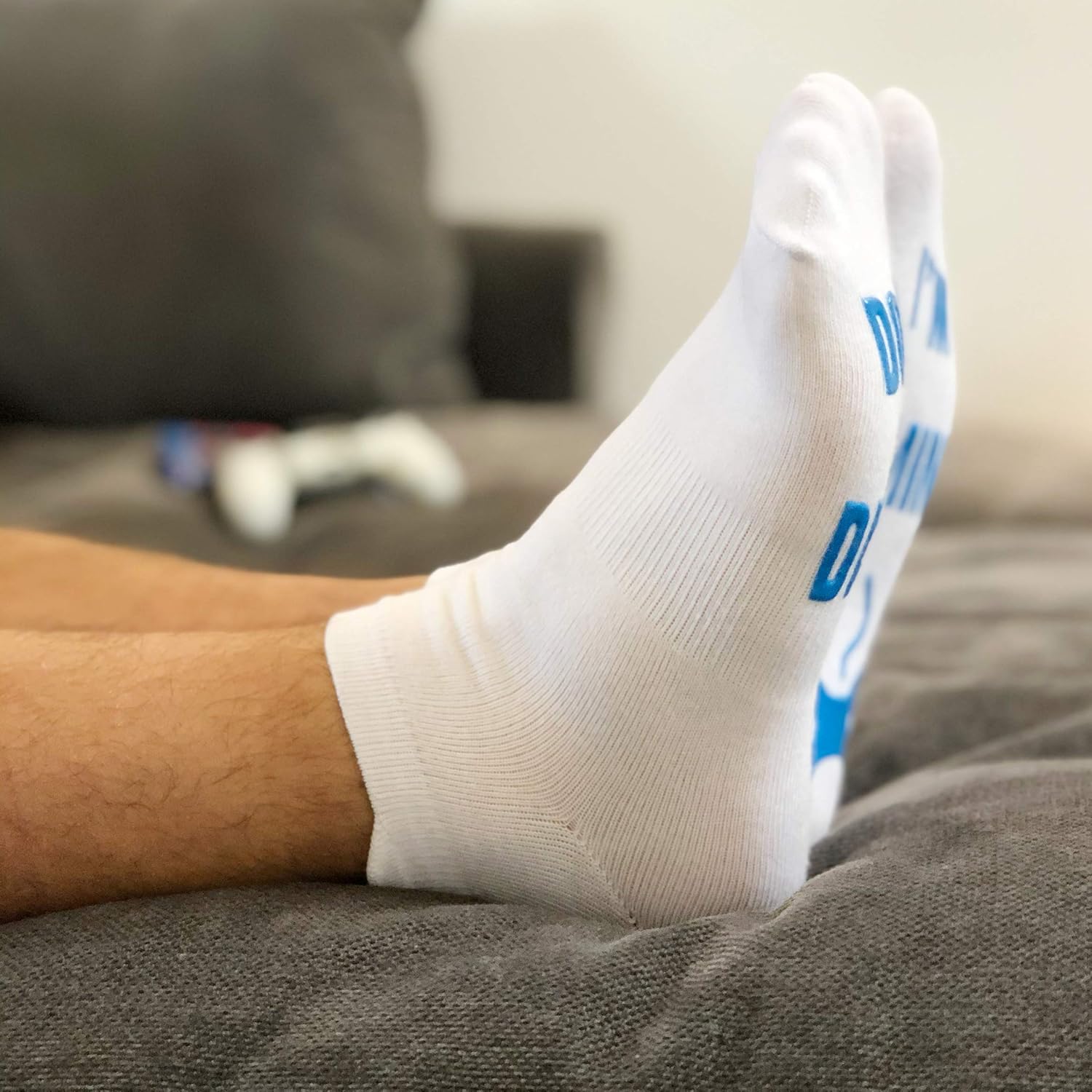 ''Do Not Disturb I'm Gaming" Funny Socks - Great Novelty Gift For Gamers Who Have Everything! - Image 4