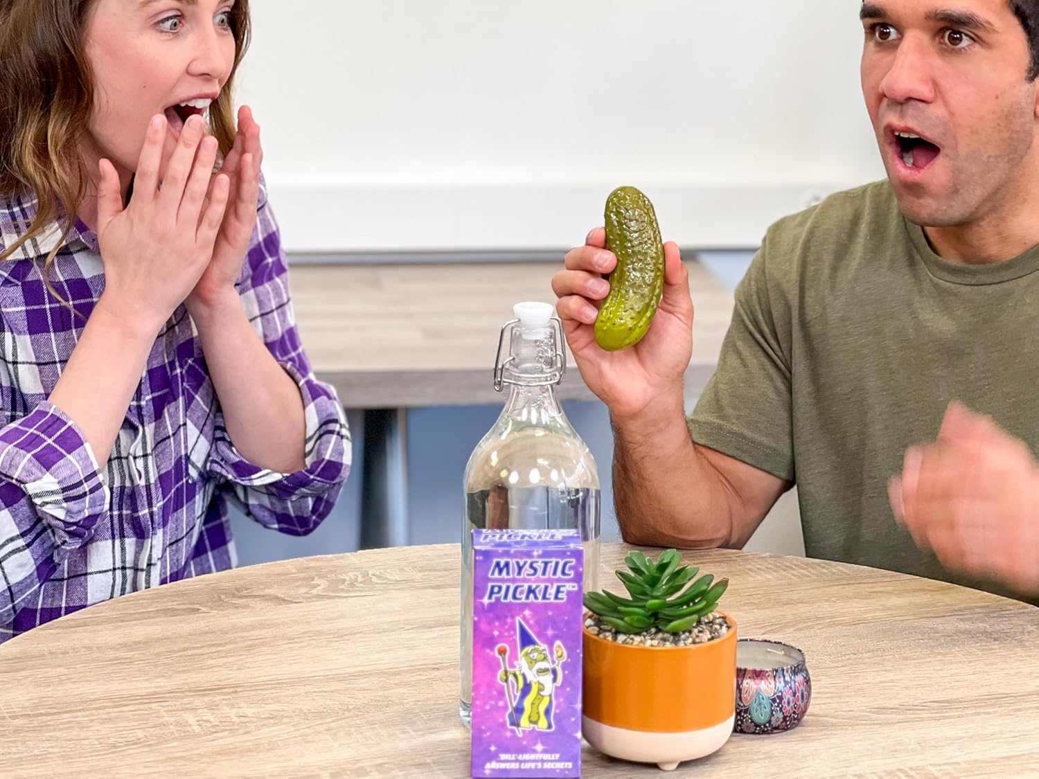 Mystic Pickle - Magic Fortune Teller with +100 Witty Responses - Unveiling The Briny Secrets of The Universe - Endless Entertainment with Friends, Family, Classroom Students - Best Novelty Gag Gift! - Image 9