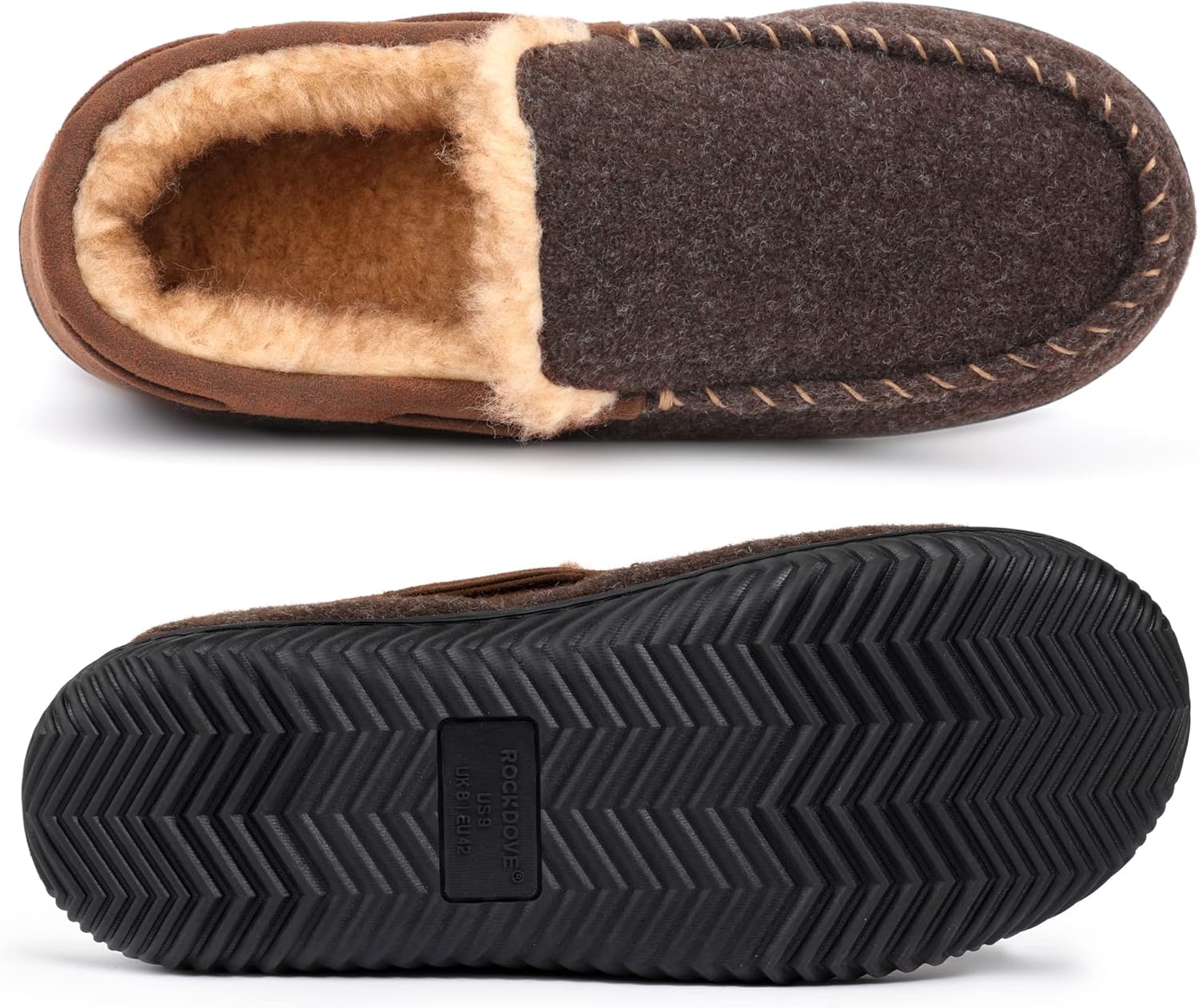 RockDove Men's Hearthfire Memory Foam Moc Slipper - Image 5