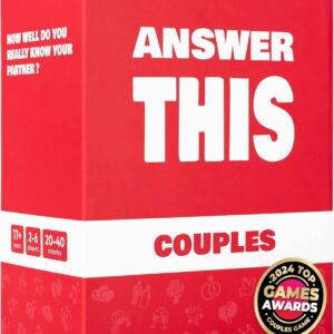 Answer This – Couples – How Well Do You Know Your Partner? – Relationship & Conversation Card Game for a Date Night or a Party – Cool Anniversary or Valentines Gift