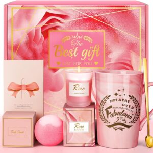 Eletorot Birthday Gifts for Women: Unique Hamper Pamper Basket for Mum, Wife, Sister, Girls, Daughter, Nan, Personalised Ladies Self Care Spa Bath Set for Her on Christmas, Valentines, Mothers Day