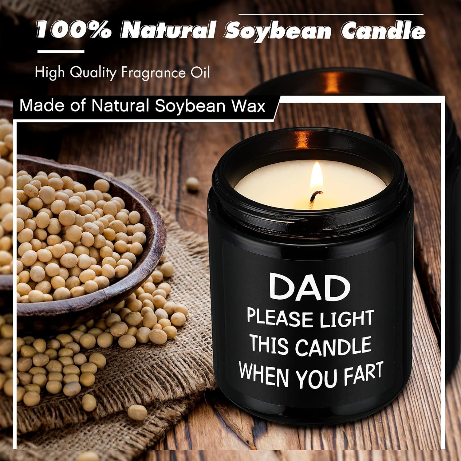 Gifts for Dad from Daughter,Son-Fathers Day Gift, Funny Birthday Gift for Dad,Christmas Presents for Daddy Scented Candles Present Fathers Day - Image 4