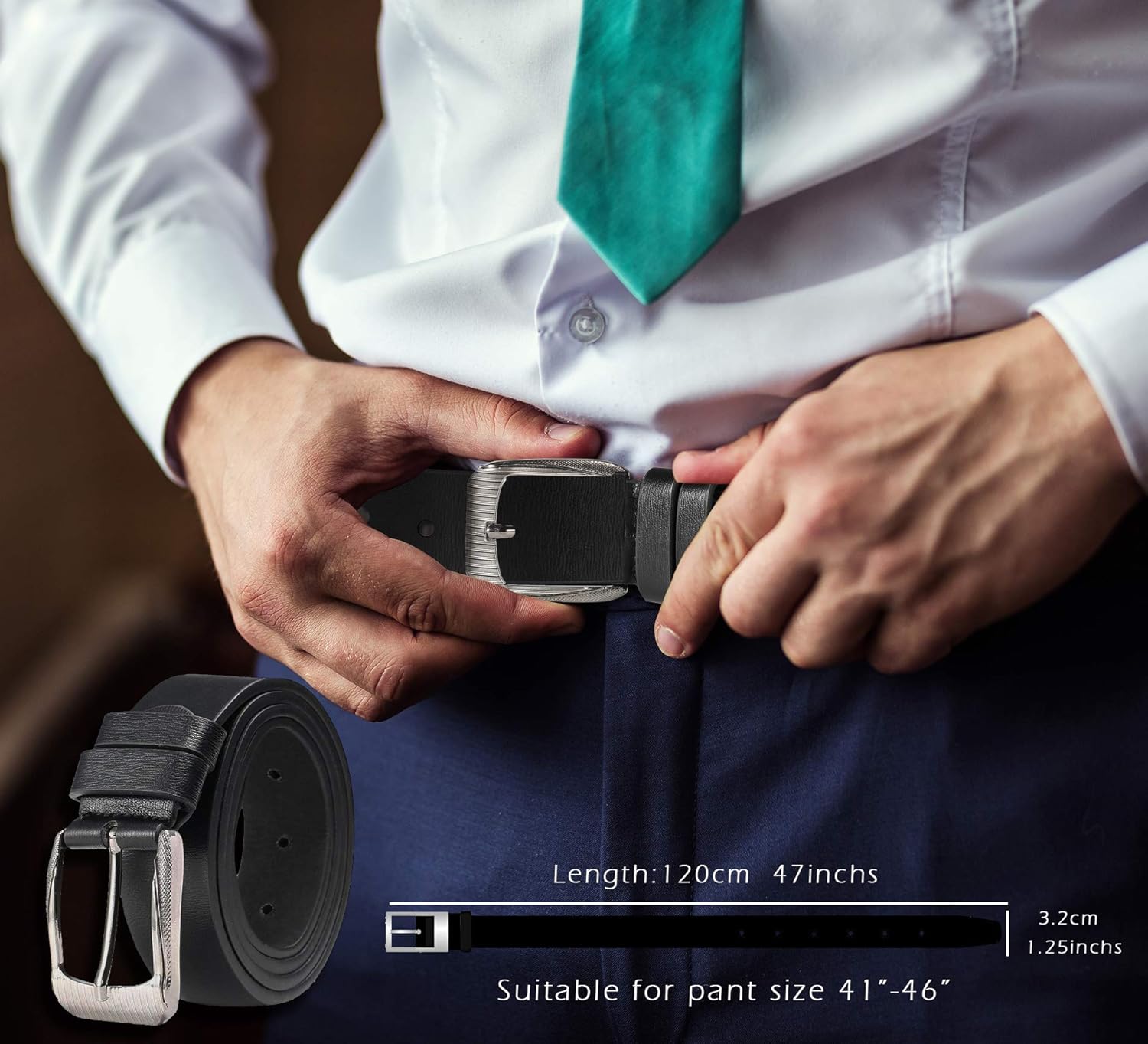 BSTcentelha Men Gift Set Wrist Watch Belt Keychain Sunglasses Mens Gift Father's Day Valentine's Day Gift Wedding Christmas Boyfriend Gift Set - Image 4