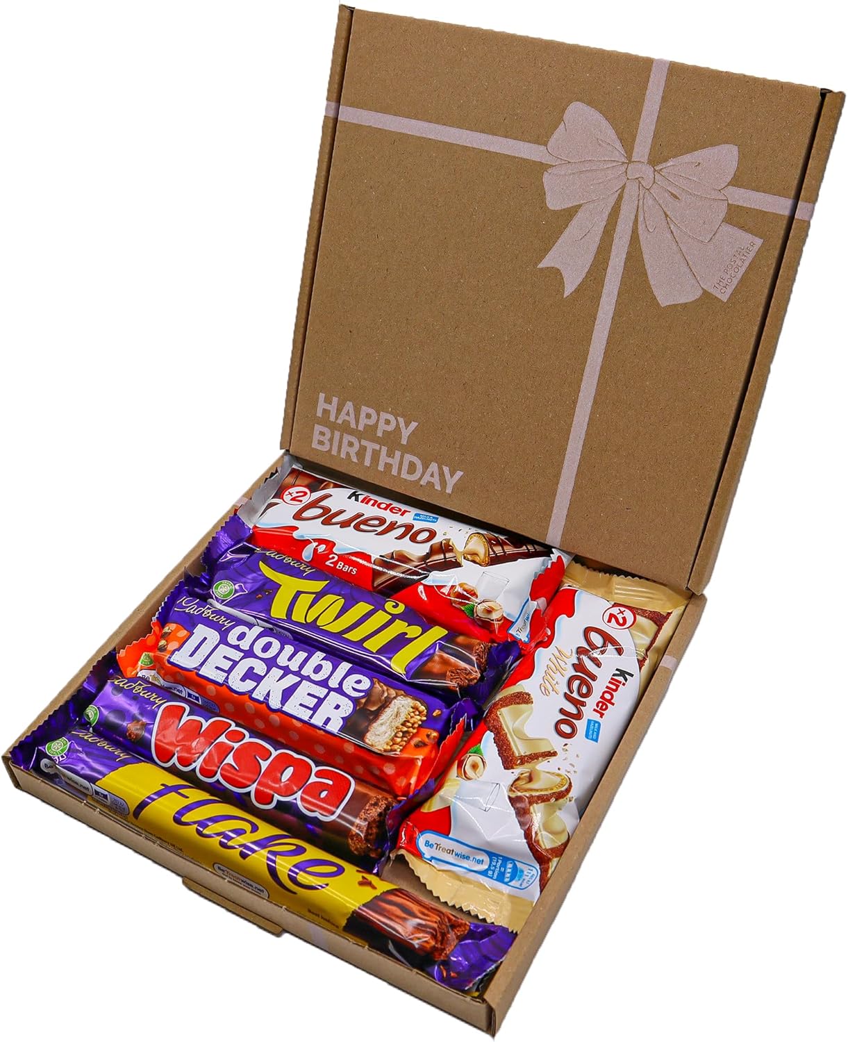 Happy Birthday Chocolate Gift Box Hamper, Celebration Box For Him and Her, Birthday Treats For Children, Full Sized Bars, Letterbox Friendly, 18th, 21st, 25th, 30th - Image 2
