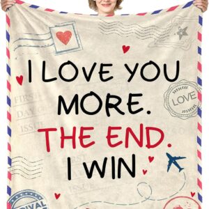 Yasrlvun Anniversary Wedding Blanket Gifts for Couples, Love Blanket 152x127cm Valentine’s Day Wedding Anniversary Cozy Warm Throw Blanket for Wife Husband Girlfriend Boyfriend