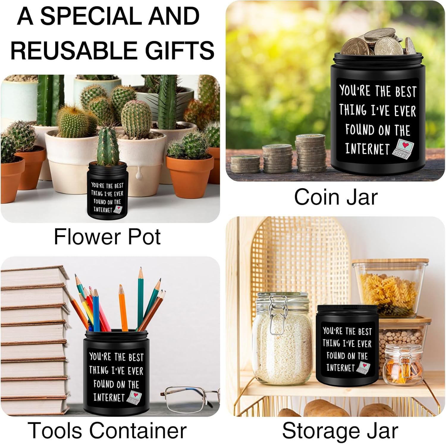 Anniversary Birthday Gifts for Men, Boyfriend, Romantic Wedding Gift for Him, Best Friends, Lover, Black Cedar Juniper Sandalwood Candle - Image 9