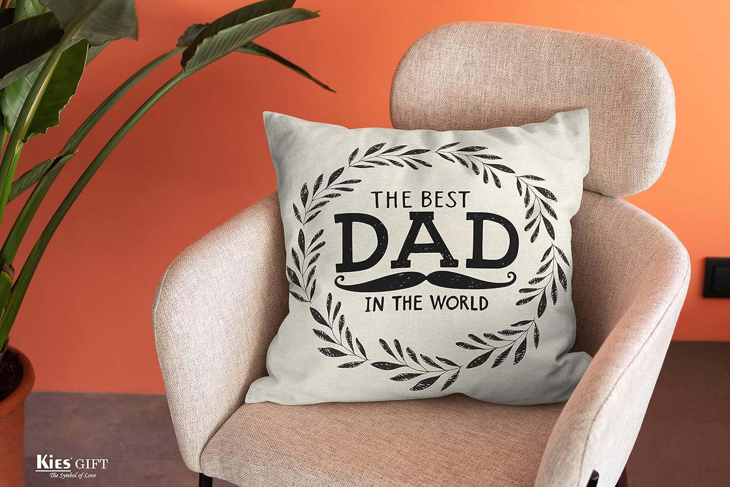 CROWNLY® Gifts for Dad Gift from Daughter Son Daddy Birthday Cushion Cover - Image 6