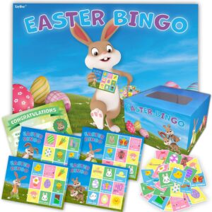 EASTER BINGO – Fun Easter Party Game – Play with family, kids, school children over the Easter Holidays – Up to 20 Players