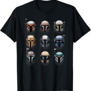 Star Wars The Mandalorian Battle Worn Helmets T-Shirt