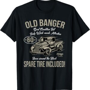 60th Birthday Vintage Old Banger 60 Years Old Men Gift Retro T-Shirt